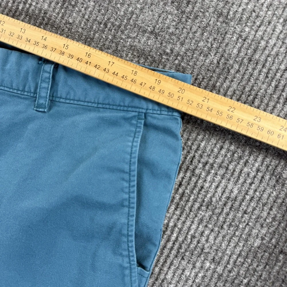 The‎ North Face Shorts Mens 40 Blue Teal Chino Stretch Casual Zip Pocket Outdoor